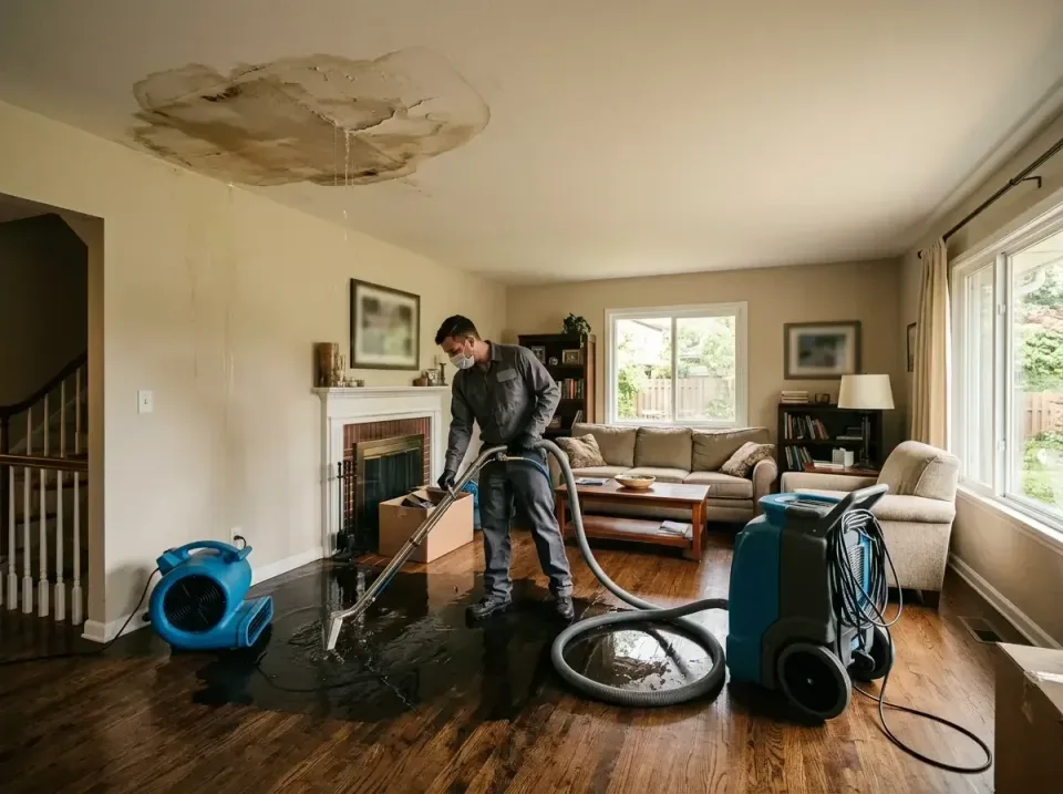 attic-pipe-burst-ceiling-drip-008 — frequently asked questions, Water Damage Restoration & Carpet Care in Lakewood, IL